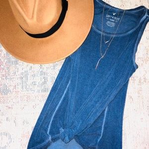 American Eagle Soft and Sexy navy blue tank top